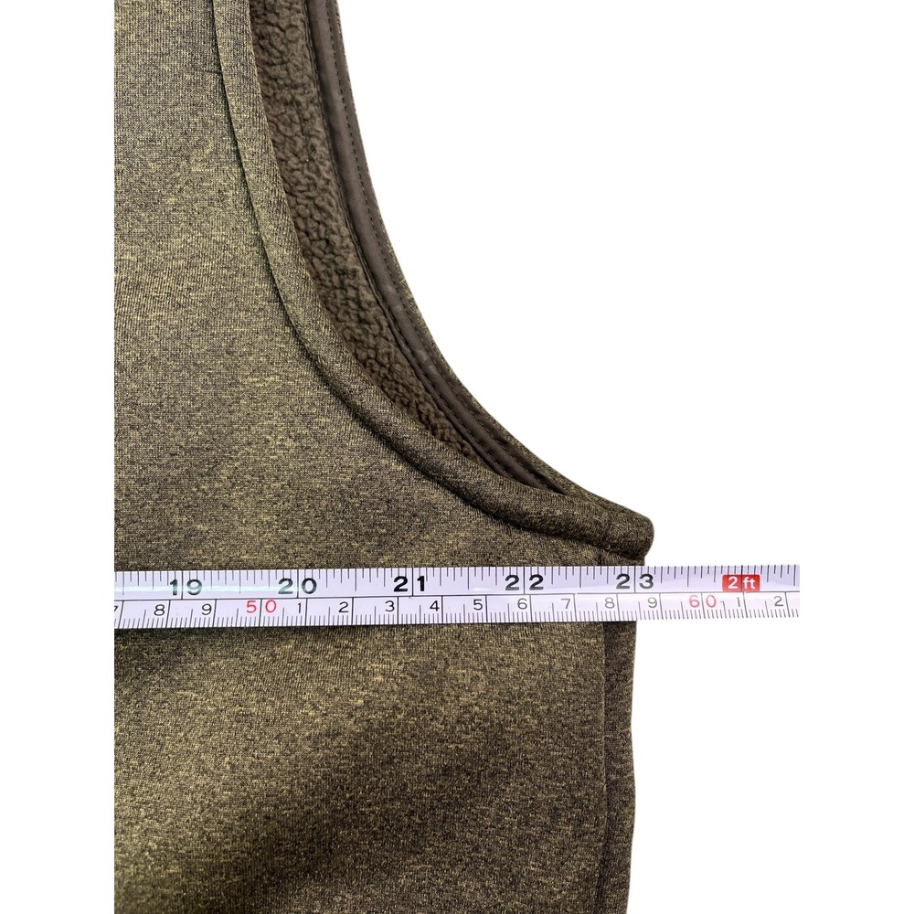 Nontypical Drake Fleece Vest Mens Medium Olive Full Zip Sherpa Lined Outerwear - Picture 8 of 9